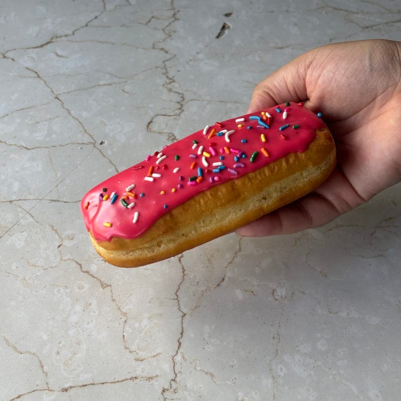 Strawberry Iced Long John